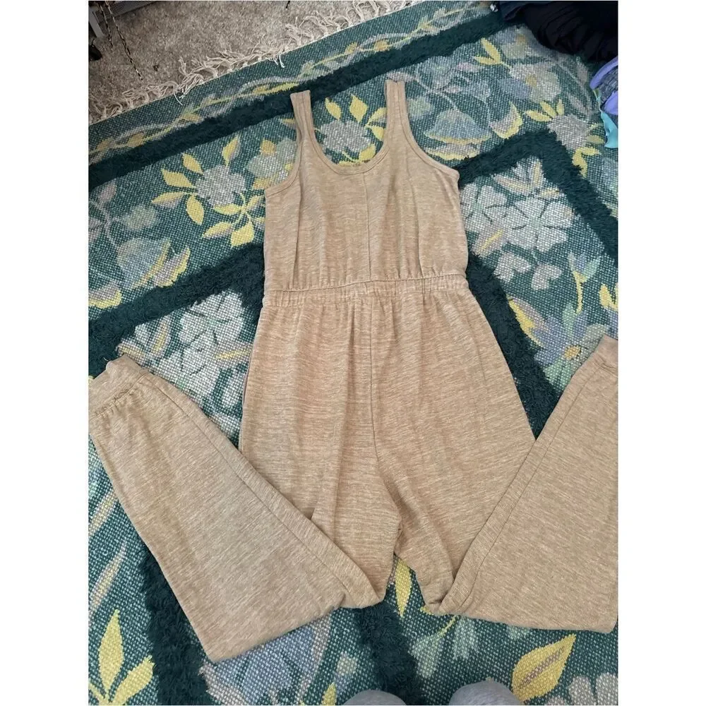 Free People FP Beach Bicoastal Romper Jumpsuit Tan XS